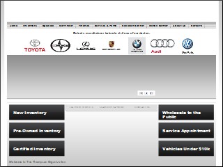 Web site www.1800thompson.com, Thompson Lexus