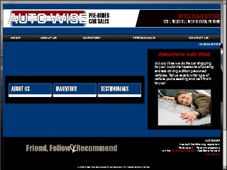 Web site www.auto-wise.com, Auto Wise Inc