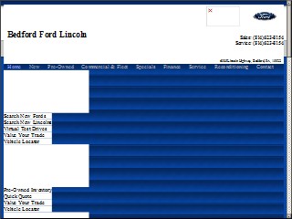 Web site www.bedfordford.com, Bedford Ford Lincoln