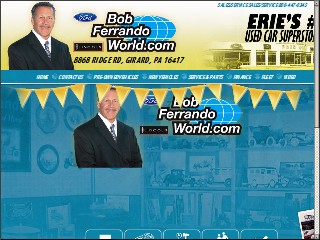 Web site www.bobferrandoflm.com, Bob Ferrando Ford Lincoln
