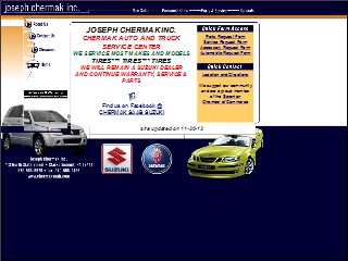 Web site www.chermaksaab.com, Joseph Chermak Inc