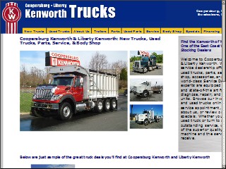 Web site www.coopskw.com, Coopersburg & Liberty Kenworth