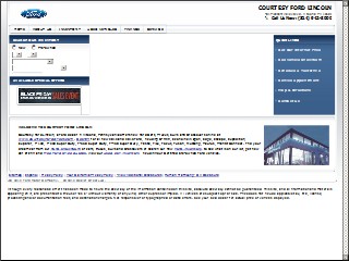Web site www.courtesyforddirect.com, Courtesy Ford