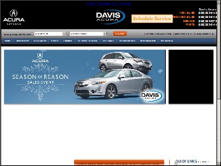 Web site www.davisacura.com, Davis Certified Pre-Owned Acu