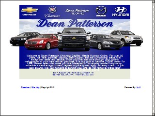 Web site www.deanpatterson.com, Dean Patterson Chevrolet Service