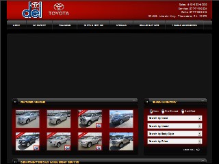 Web site www.deltoyota.com, Del Toyota