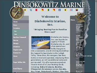 Web site www.dmarine.net, Dinbokowitz Marine