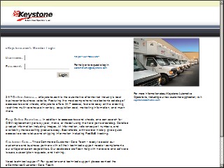 Web site www.ekeystone.com, A&A Auto Store #12