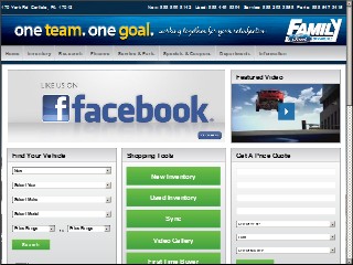 Web site www.familyford-mercury.com, Family Ford