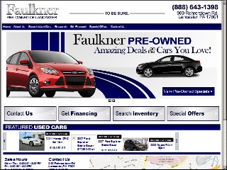 Web site www.faulknercars.com, Faulkner Oldsmobile BMW