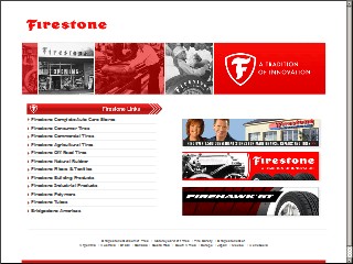 Web site www.firestone.com, Firestone Complete Auto Care