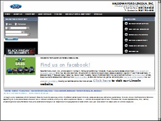 Web site www.haldemanlm.com, Haldeman Ford Lincoln