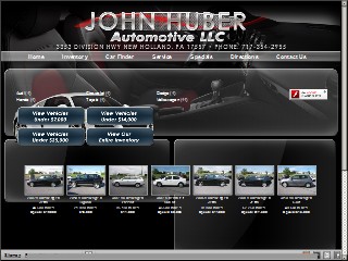 Web site www.huberautocenter.com, Huber Auto Ctr