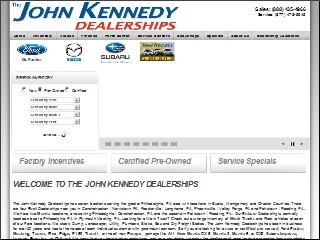 Web site www.kennedyauto.com, John Kennedy Ford