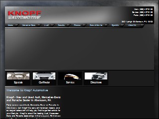 Web site www.knopfauto.com, Mercedes-Benz of Lehigh Valley