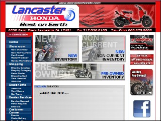 Web site www.lancasterhonda.com, Lancaster Honda