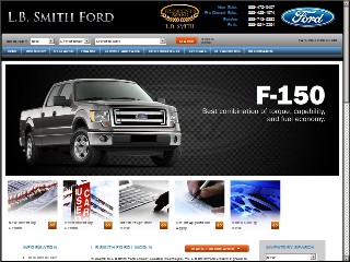 Web site www.lbsmithford.com, LB Smith Ford Lincoln
