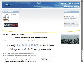 Web site www.maguireshershey.com, Maguire's Ford East