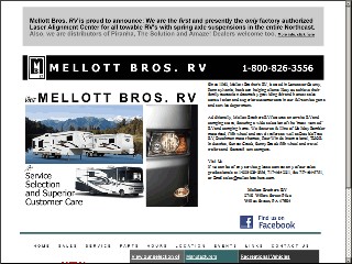 Web site www.mellottbrothers.com, Mellott Brothers Trailer