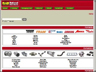 Web site www.nationalautostores.com, National Auto Store