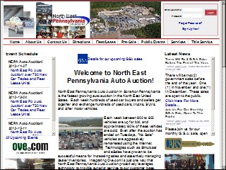 Web site www.nepautoauction.com, NorthEast Pennsylvania Auto Auction