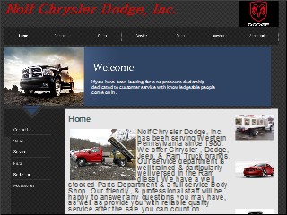 Web site www.nolfdodge.com, Nolf Chrysler Dodge Inc