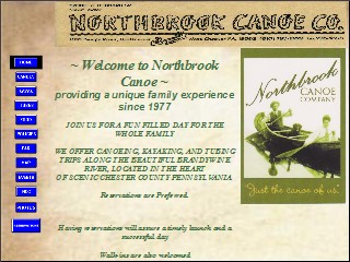 Web site www.northbrookcanoe.com, Northbrook Canoe Co