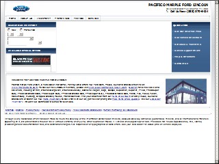 Web site www.pacificomarple.com, Pacifico Marple Ford Lincoln