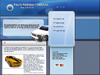 Web site www.paulsradiator.com, Pauls Radiator Svc