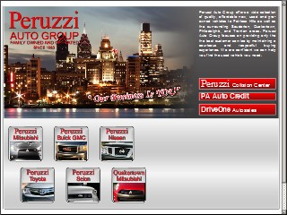 Web site www.peruzzi.com, Peruzzi Mitsubishi