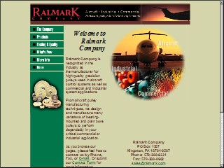 Web site www.ralmark.com, Ralmark Co