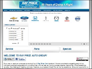Web site www.raypricecars.com, Ray Price Stroud Ford
