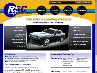 Web site www.rscrestyling.com, RSC Restyling Specialists