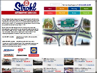 Web site www.strohlchevy.com, Strohl Automotive Services
