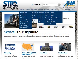 Web site www.sttc.com, Service Tire Truck Ctr