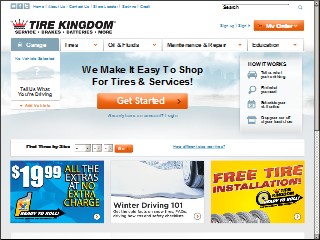 Web site www.tirekingdom.com, NTB-National Tire & Battery