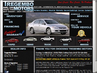 Web site www.tregemboford.com, Tregembo Motors