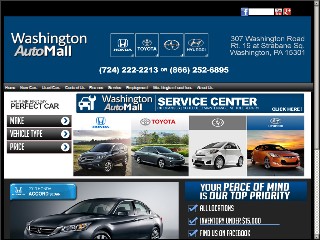 Web site www.washingtonautomall.net, Washington Honda