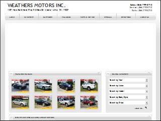 Web site www.weathersdodge.com, Weathers Motors