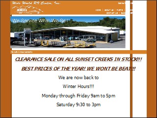 Web site www.wideworldrv.com, Wide World Rv Center